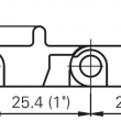 Лента модульная HabasitLINK M2527 Minirib 1,0" - Конвейерные системы и комплектующие